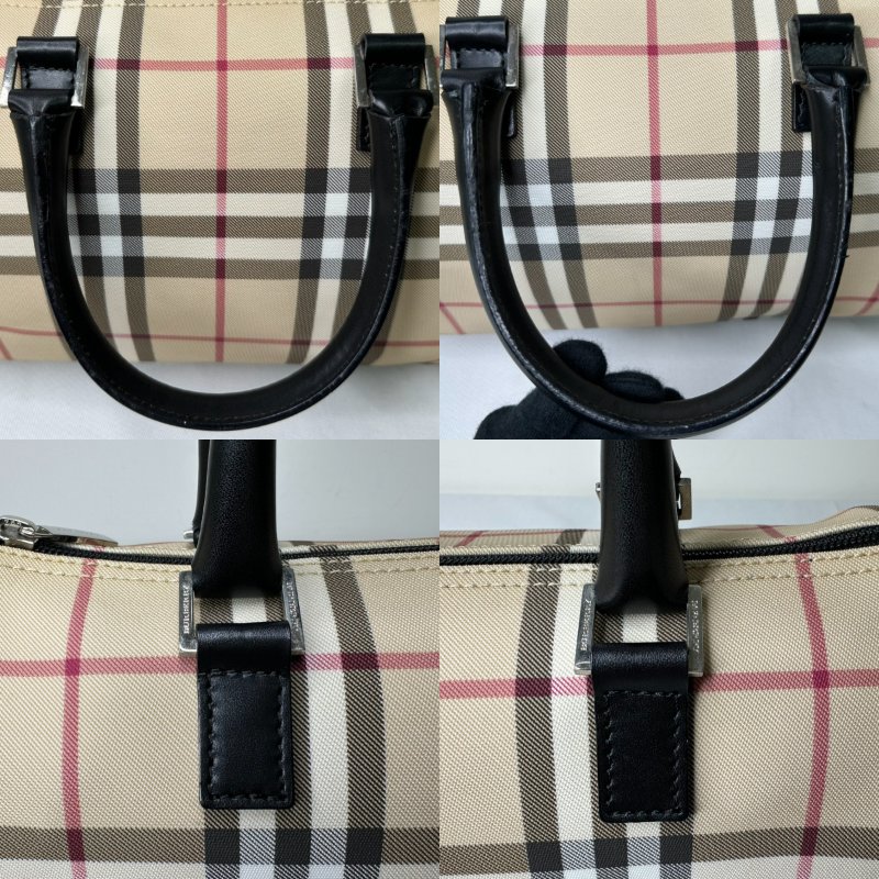 BURBERRY Nova經典格紋波士頓包-8