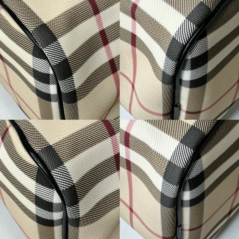 BURBERRY Nova經典格紋波士頓包-10