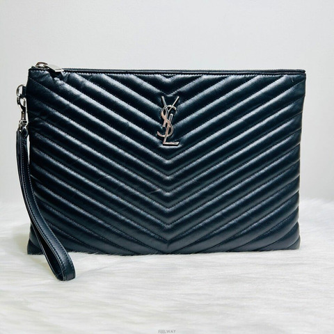 SAINT LAURENT Monogram 新款中型平板電腦手拿包 559193