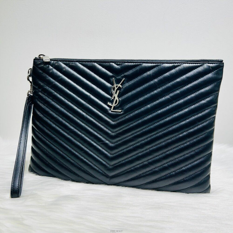 【包稅】SAINT LAURENT Monogram 新款中型平板電腦手拿包 559193-1