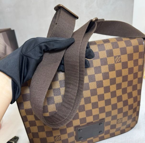 Louis Vuitton Brooklyn GM 棋盤格郵差包 男女通用 vintage 二手 中古-11