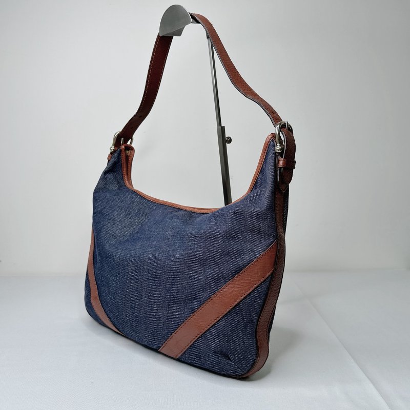 BURBERRY HOBO牛仔流浪包-4