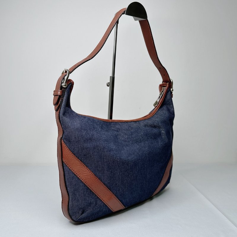 BURBERRY HOBO牛仔流浪包-5