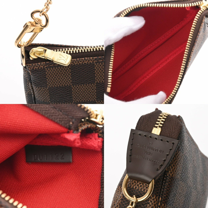 路易威登 Damier 迷你配件包,棕色,N58009,女士,帆布材質,近全新,二手,Ginzo-10