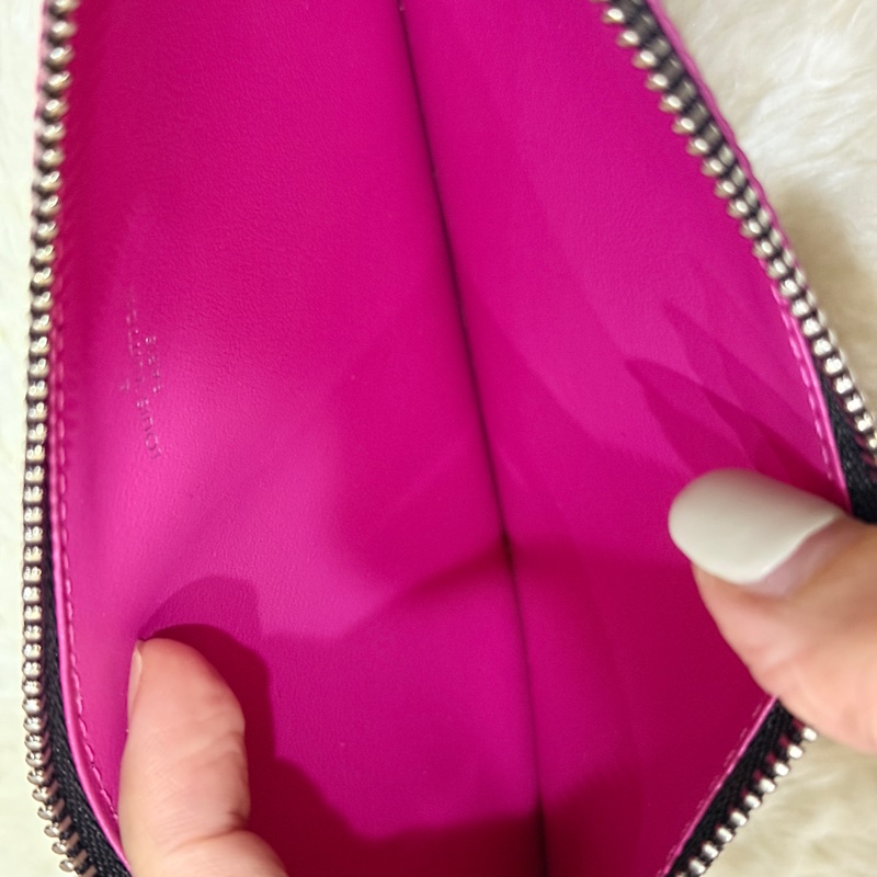 未使用品✨LV黑色 拉鍊長夾 扁長夾 零錢包 鈔票可放不需對折-10