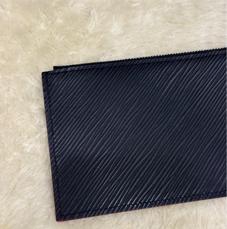 未使用品✨LV黑色 拉鍊長夾 扁長夾 零錢包 鈔票可放不需對折-19