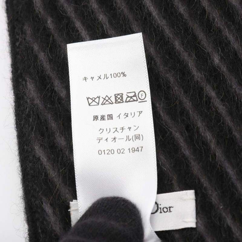 Dior圍巾披肩,駝色、黑色、灰色,二手,女士款,附標誌-3