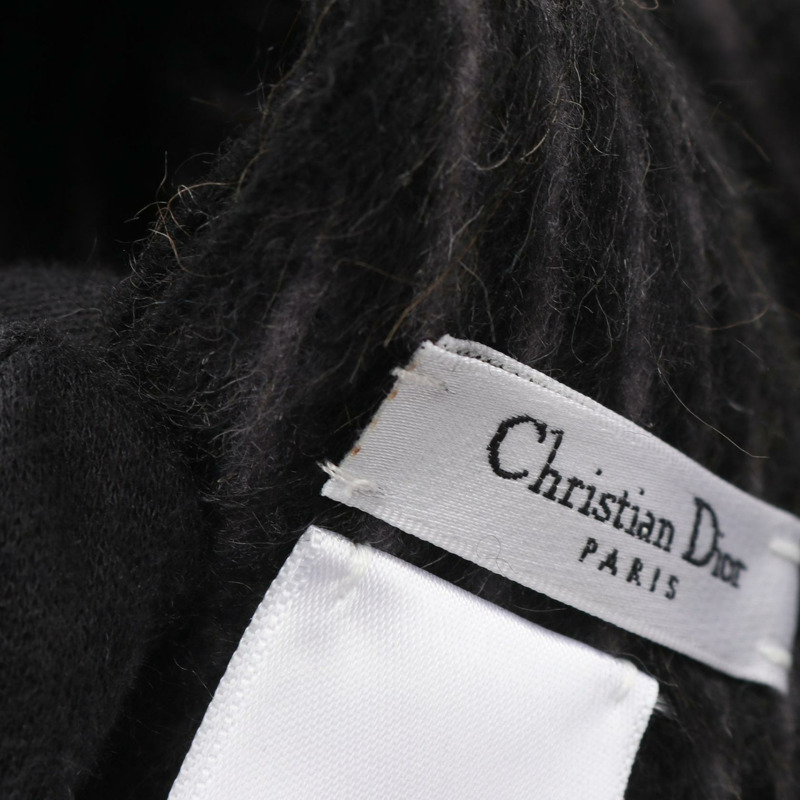 Dior圍巾披肩,駝色、黑色、灰色,二手,女士款,附標誌-4