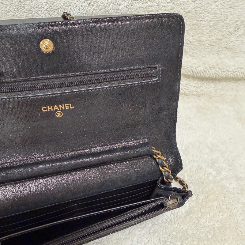 Chanel 牛皮 woc 珠光 復古-4