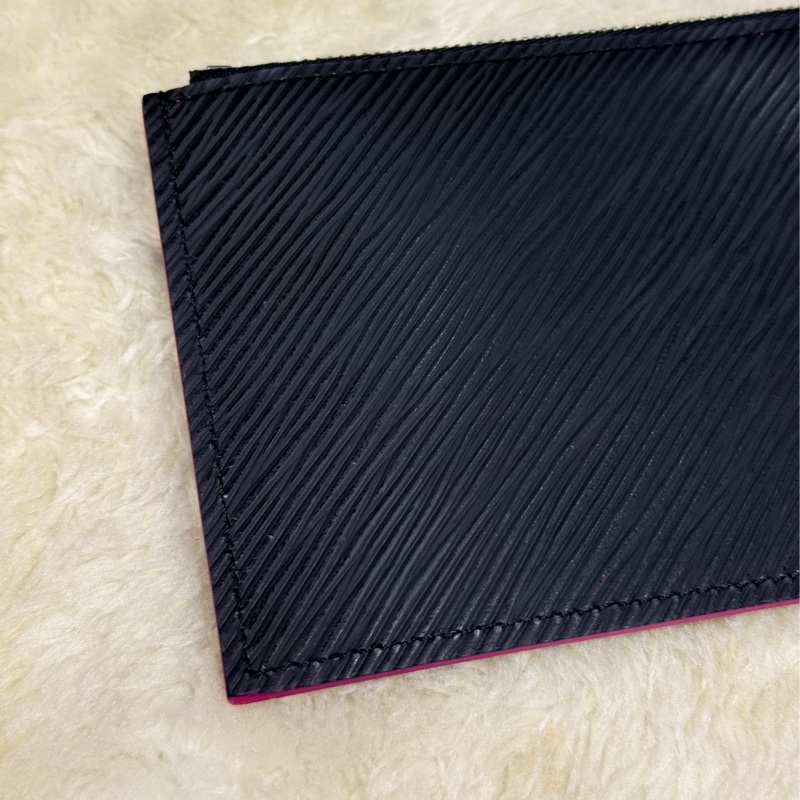 未使用品✨LV黑色 拉鍊長夾 扁長夾 零錢包 鈔票可放不需對折-13