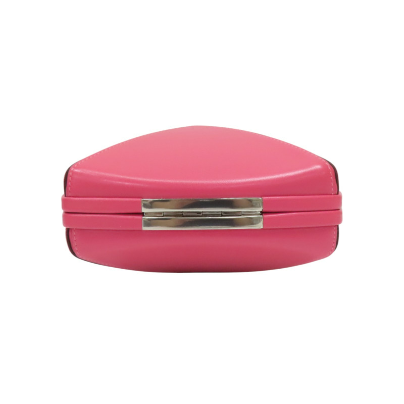 【再降價】粉色 牛皮 Clou Medor 肩背包 銀扣 Z刻【HERMES 愛馬仕】-3