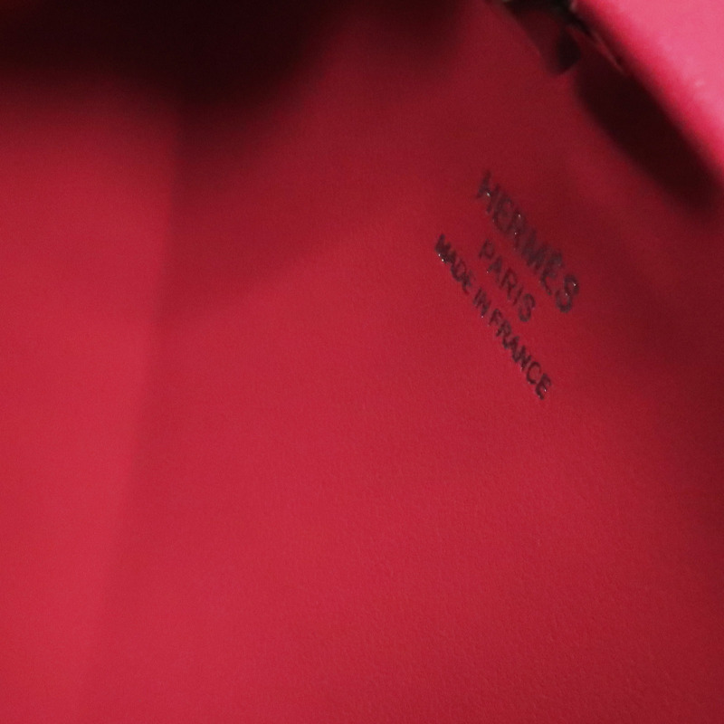 【再降價】粉色 牛皮 Clou Medor 肩背包 銀扣 Z刻【HERMES 愛馬仕】-6