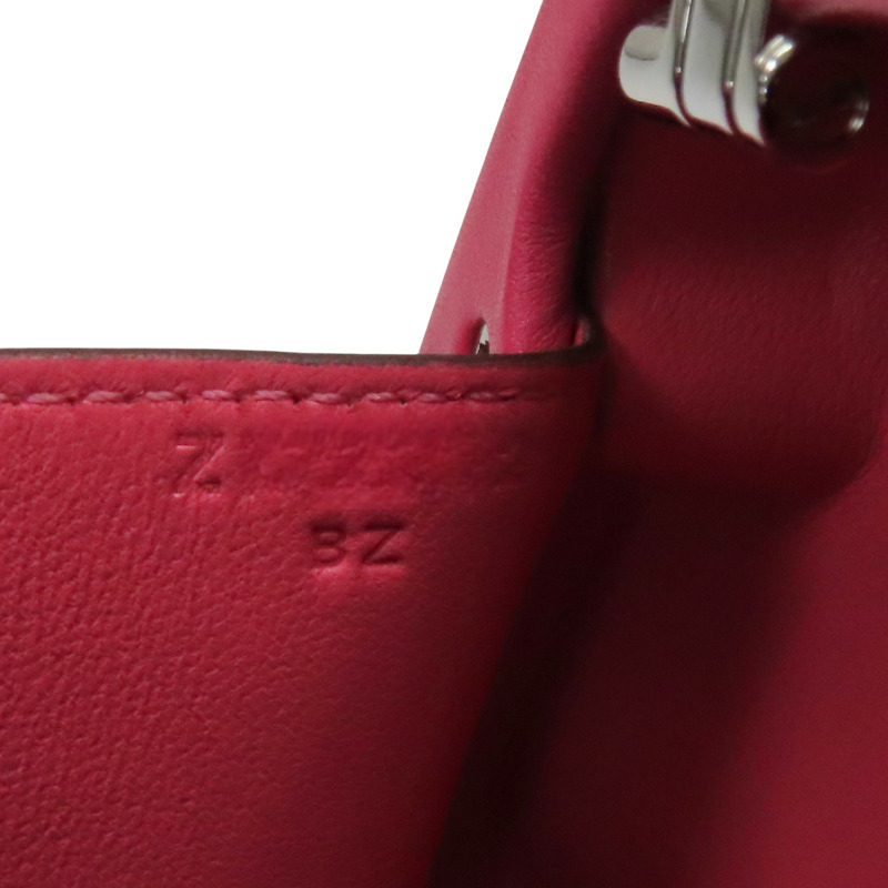 【再降價】粉色 牛皮 Clou Medor 肩背包 銀扣 Z刻【HERMES 愛馬仕】-7