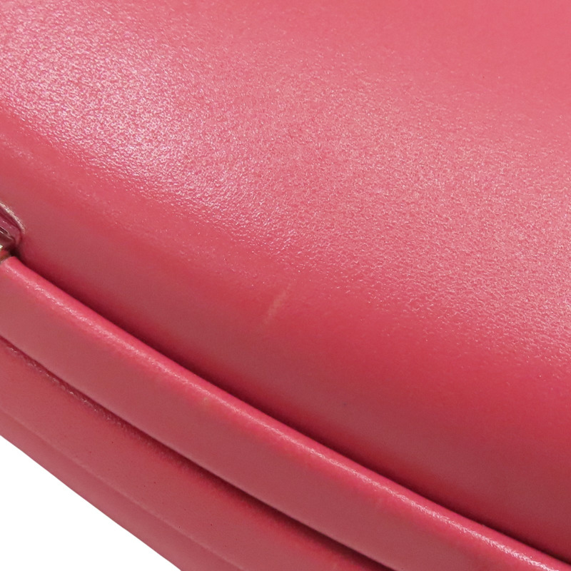 【再降價】粉色 牛皮 Clou Medor 肩背包 銀扣 Z刻【HERMES 愛馬仕】-14