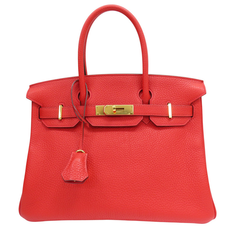 橘紅色 TOGO 牛皮 Birkin30 柏金包 手提包 X刻【HERMES 愛馬仕】 X刻-0