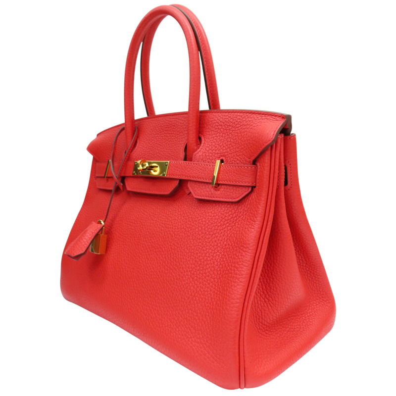 橘紅色 TOGO 牛皮 Birkin30 柏金包 手提包 X刻【HERMES 愛馬仕】 X刻-2