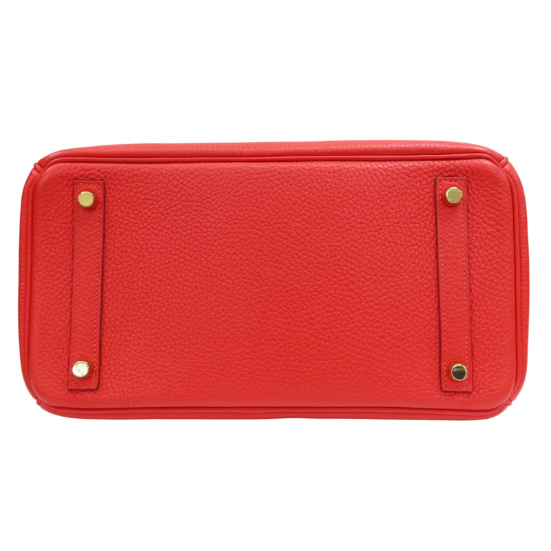 橘紅色 TOGO 牛皮 Birkin30 柏金包 手提包 X刻【HERMES 愛馬仕】 X刻-3