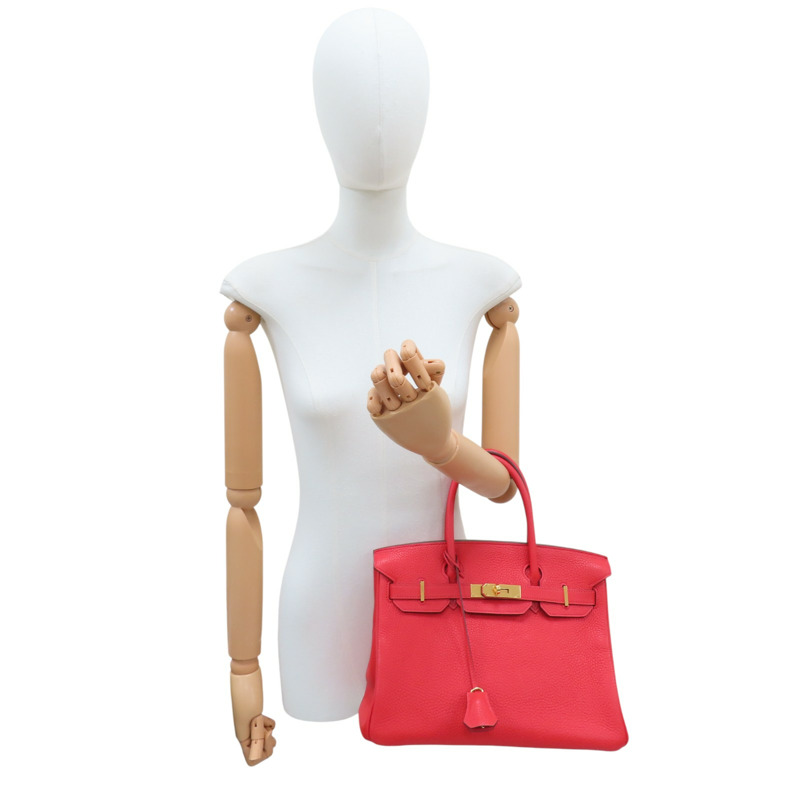 橘紅色 TOGO 牛皮 Birkin30 柏金包 手提包 X刻【HERMES 愛馬仕】 X刻-8