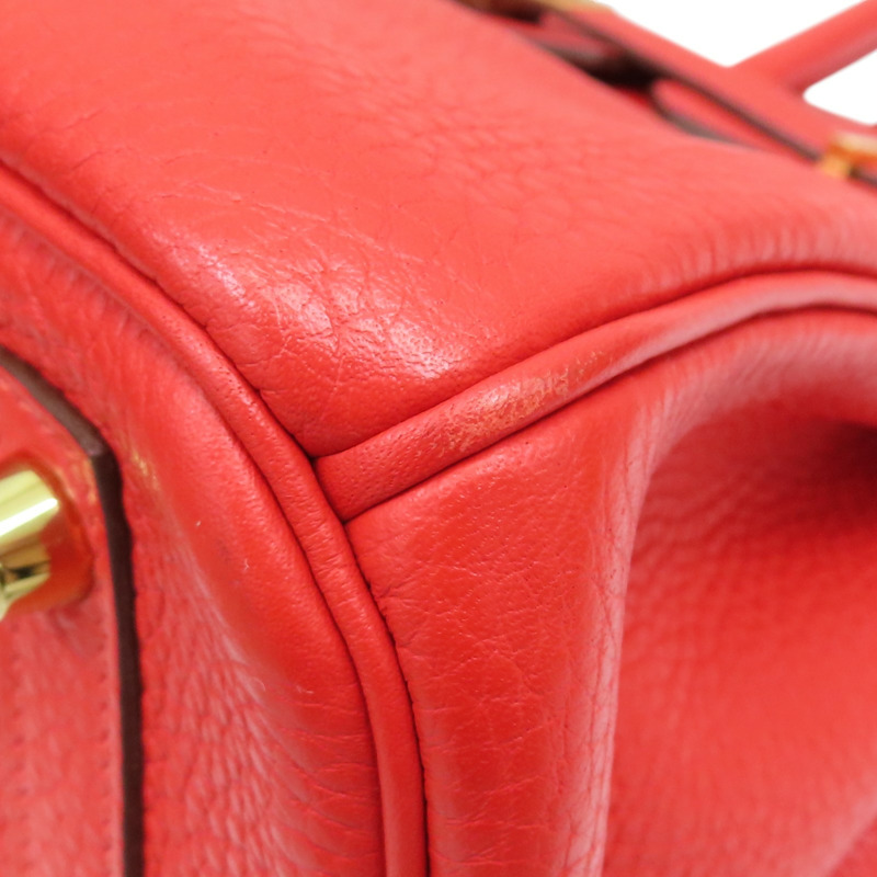 橘紅色 TOGO 牛皮 Birkin30 柏金包 手提包 X刻【HERMES 愛馬仕】 X刻-10