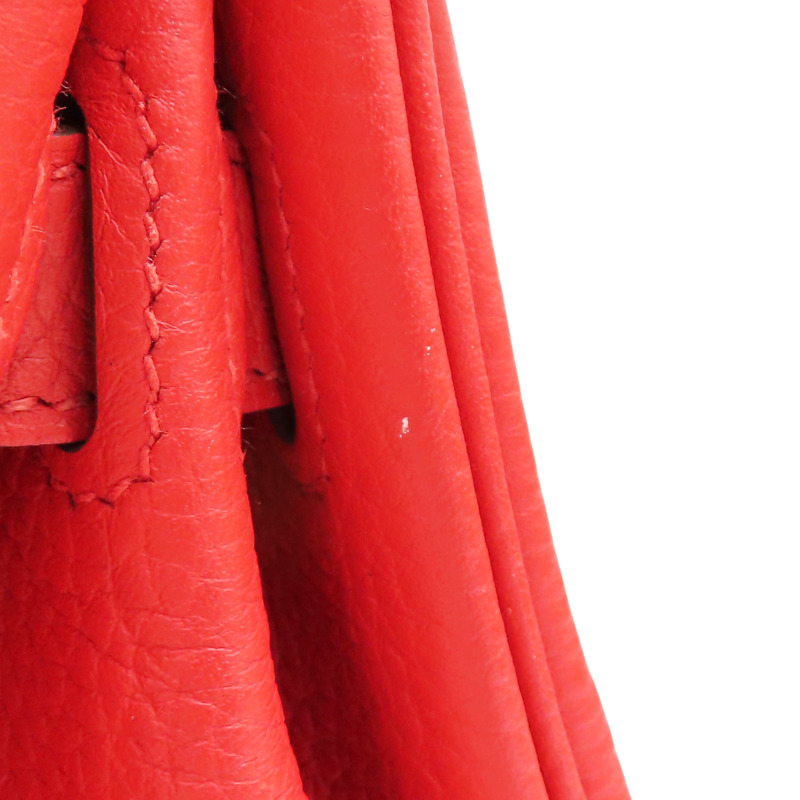 橘紅色 TOGO 牛皮 Birkin30 柏金包 手提包 X刻【HERMES 愛馬仕】 X刻-14