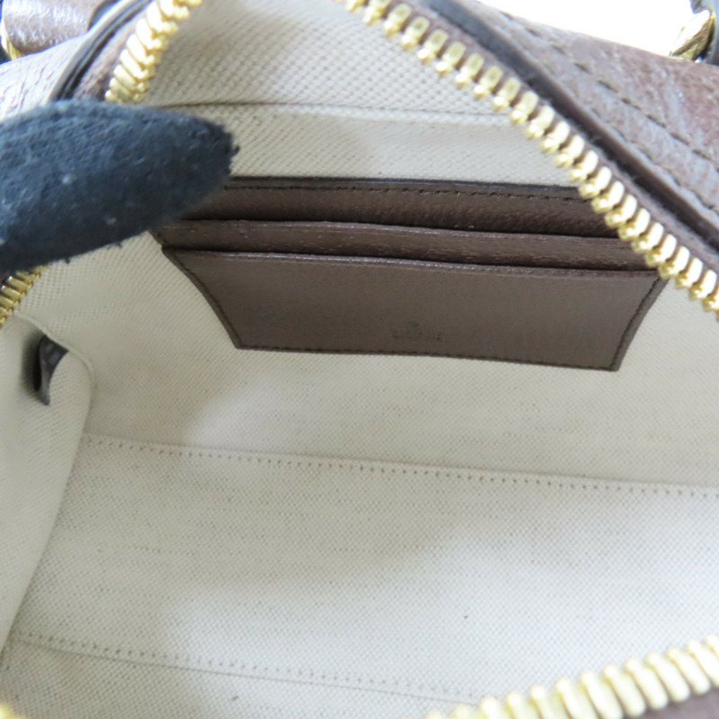 烏木色 Supreme帆布 牛皮 Ophidia GG波士頓包 兩用包【GUCCI 古馳】 724606-4