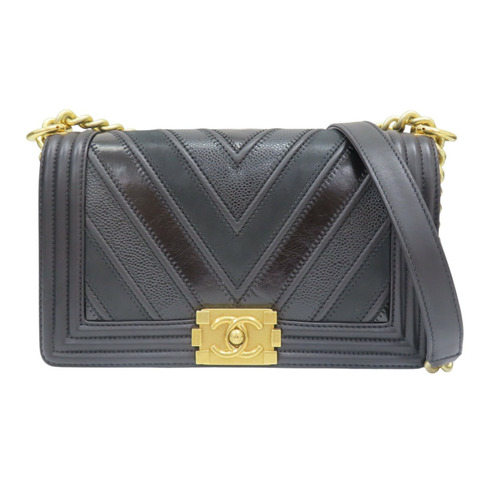 黑色 牛皮 Boy 25 肩背包【CHANEL 香奈兒】 A67086