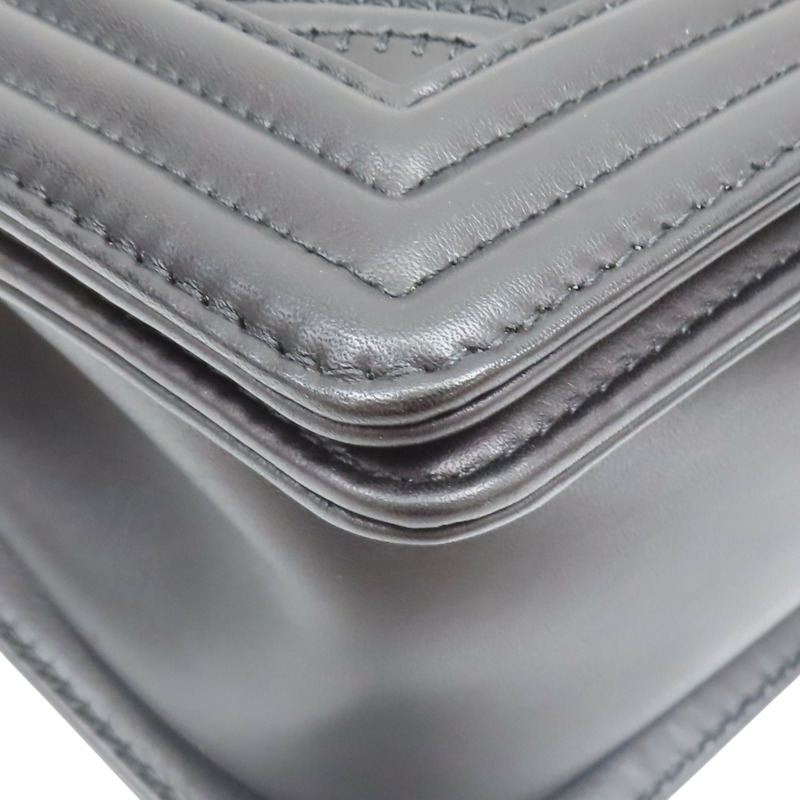 黑色 牛皮 Boy 25 肩背包【CHANEL 香奈兒】 A67086-10