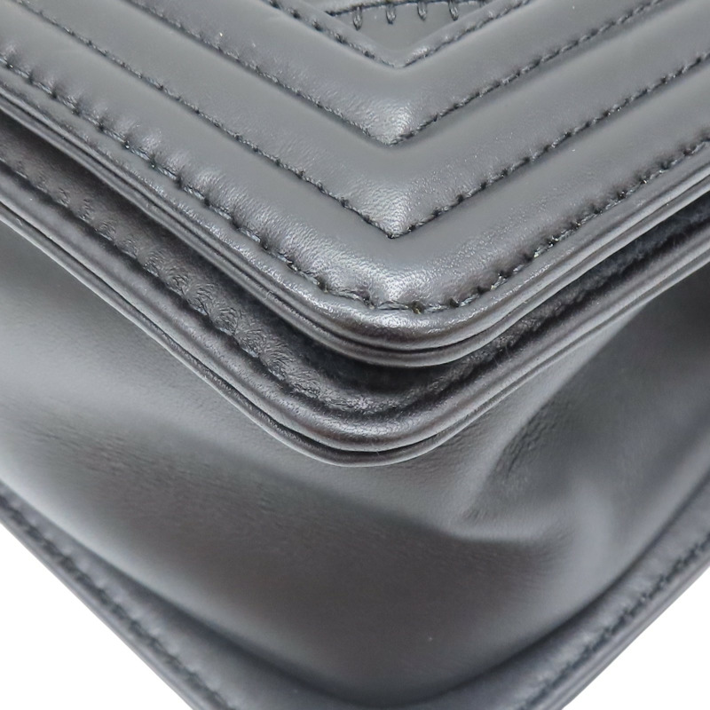 黑色 牛皮 Boy 25 肩背包【CHANEL 香奈兒】 A67086-11