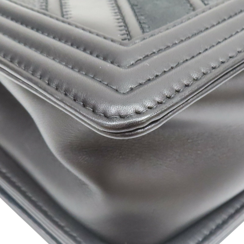 黑色 牛皮 Boy 25 肩背包【CHANEL 香奈兒】 A67086-12