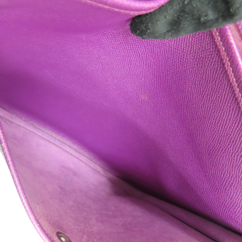 紫色 EPSOM牛皮 Evelyne TPM 肩背包 X刻印/PHW 銀扣【HERMES 愛馬仕】-6