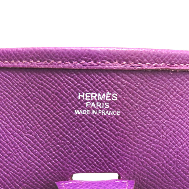 紫色 EPSOM牛皮 Evelyne TPM 肩背包 X刻印/PHW 銀扣【HERMES 愛馬仕】-7