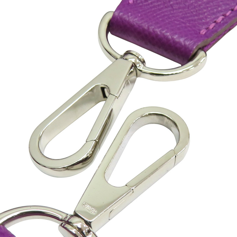 紫色 EPSOM牛皮 Evelyne TPM 肩背包 X刻印/PHW 銀扣【HERMES 愛馬仕】-19