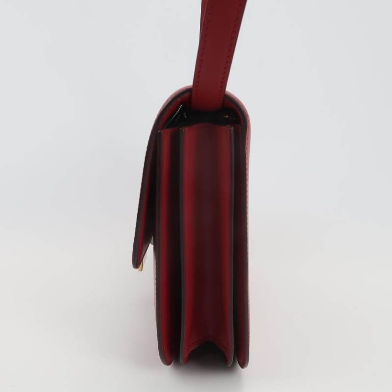 Celine ClassicBox豆腐包中號牛皮純色按壓式鎖扣斜挎包單肩包-2