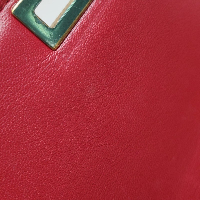 Celine ClassicBox豆腐包中號牛皮純色按壓式鎖扣斜挎包單肩包-8