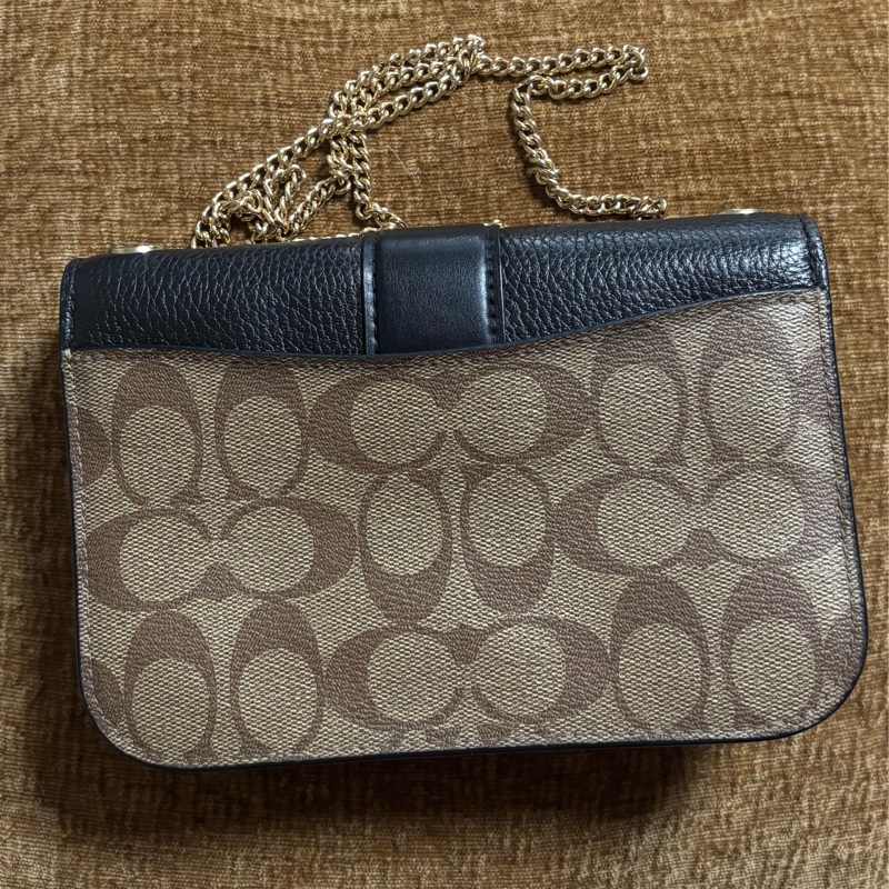 Coach Georgie19 馬車扣 經典老花 鏈條包（可側背肩背兩種背法）-8