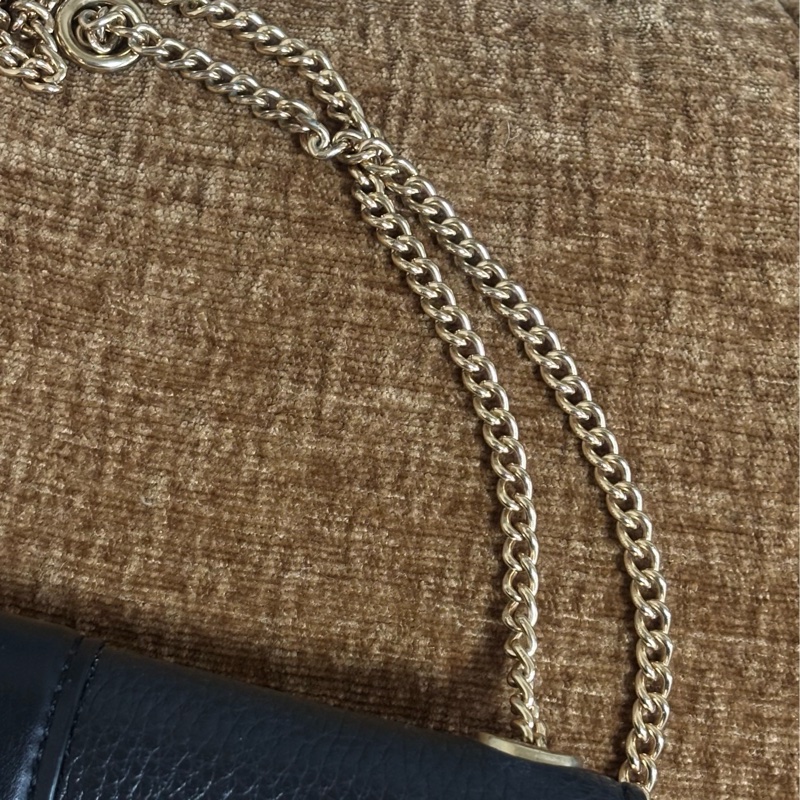 Coach Georgie19 馬車扣 經典老花 鏈條包（可側背肩背兩種背法）-15