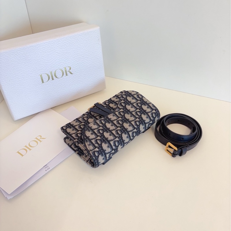 【閒置大全套🆕】Dior Oblique saddle老花馬鞍腰包 腰帶可拆卸 可變身胸包 斜挎包woc N合一-4