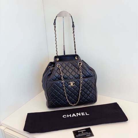 【98新部分膜在🆕】Chanel 黑金水桶包 鏈條包 單肩包