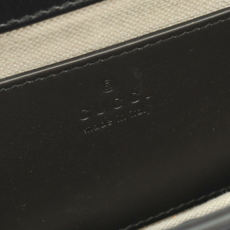 GUCCI GG Matelasse 2Way 斜背鏈條包 724499 黑色皮革 二手-3