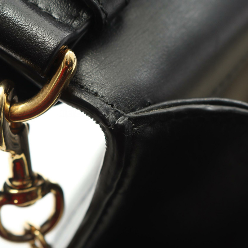 GUCCI GG Matelasse 2Way 斜背鏈條包 724499 黑色皮革 二手-5