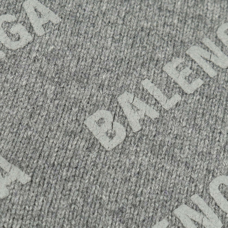 BALENCIAGA 針織開襟衫 733855 羊絨羊毛 灰色 二手 女款 2 碼-5