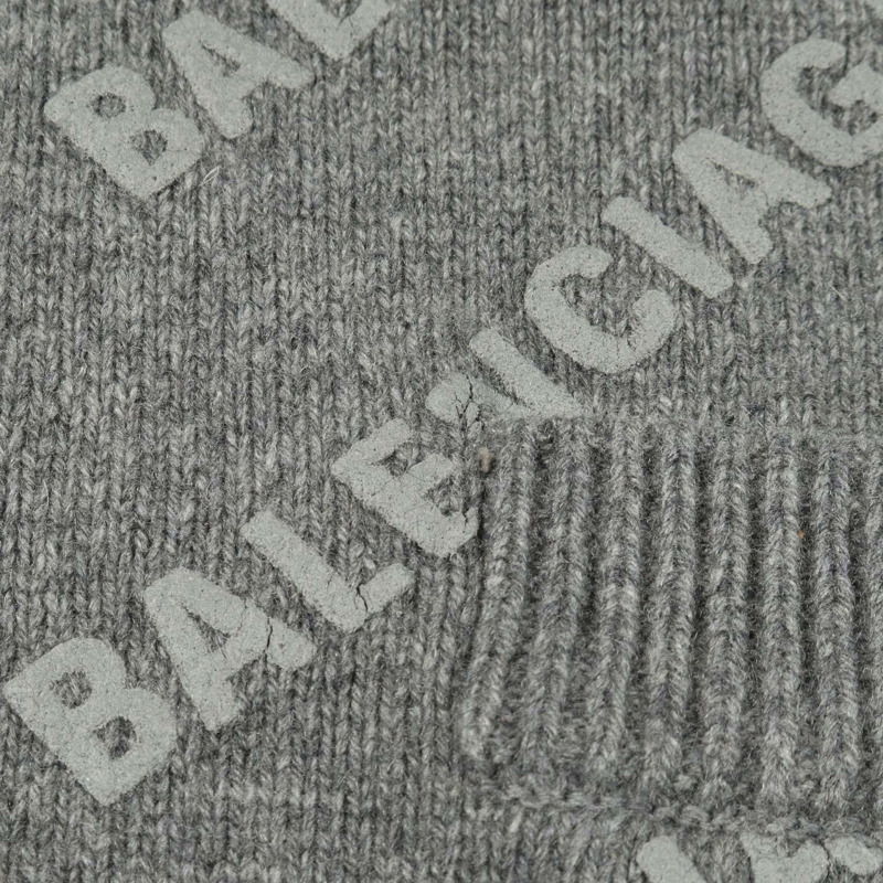 BALENCIAGA 針織開襟衫 733855 羊絨羊毛 灰色 二手 女款 2 碼-6