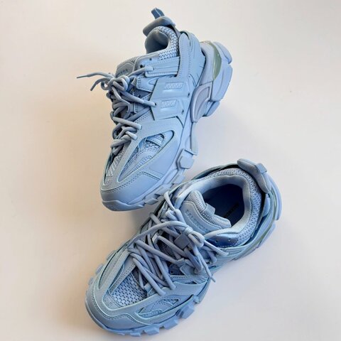 ::BALENCIAGA:: Track Sneaker 水藍色運動鞋 潮鞋 休閒鞋 潮流 (38號)