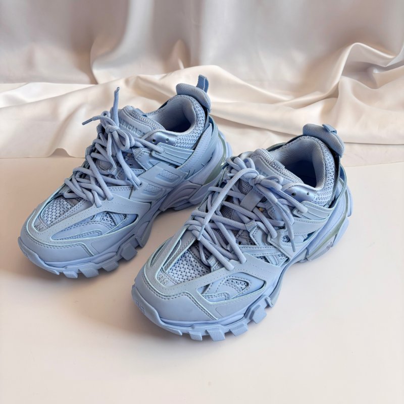 ::BALENCIAGA:: Track Sneaker 水藍色運動鞋 潮鞋 休閒鞋 潮流 (38號)-1