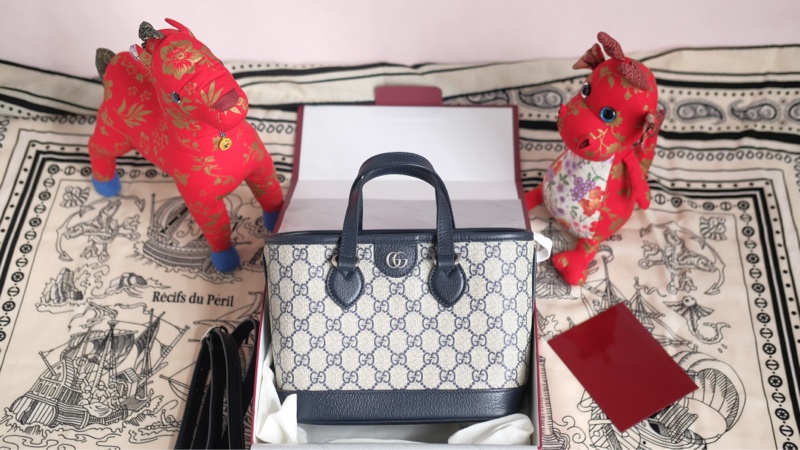 台灣購證全配 Gucci Ophidia mini tote 托特子母包-0