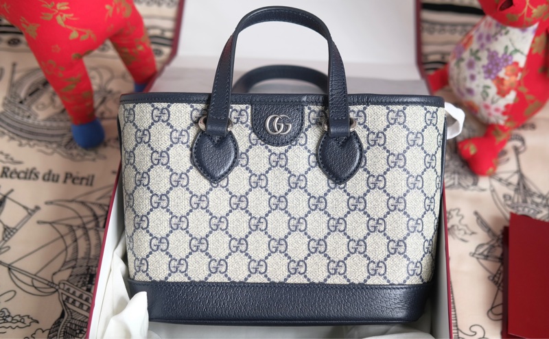 台灣購證全配 Gucci Ophidia mini tote 托特子母包-5