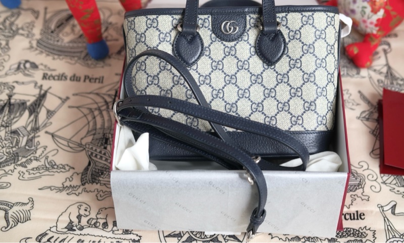 台灣購證全配 Gucci Ophidia mini tote 托特子母包-23