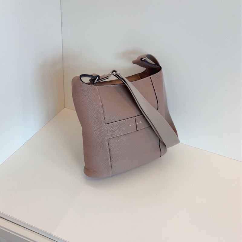 【98新🆕】Hermes Vintage絕版Good News大象灰🐘全皮水桶斜挎包-2