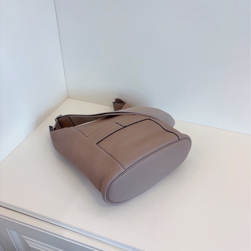 【98新🆕】Hermes Vintage絕版Good News大象灰🐘全皮水桶斜挎包-4