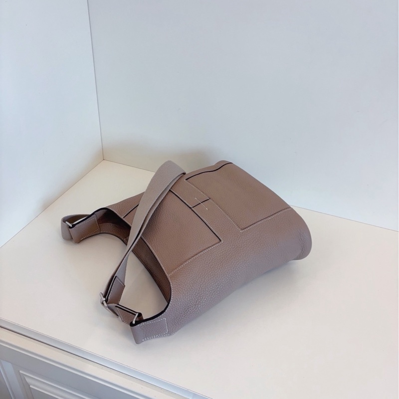 【98新🆕】Hermes Vintage絕版Good News大象灰🐘全皮水桶斜挎包-6